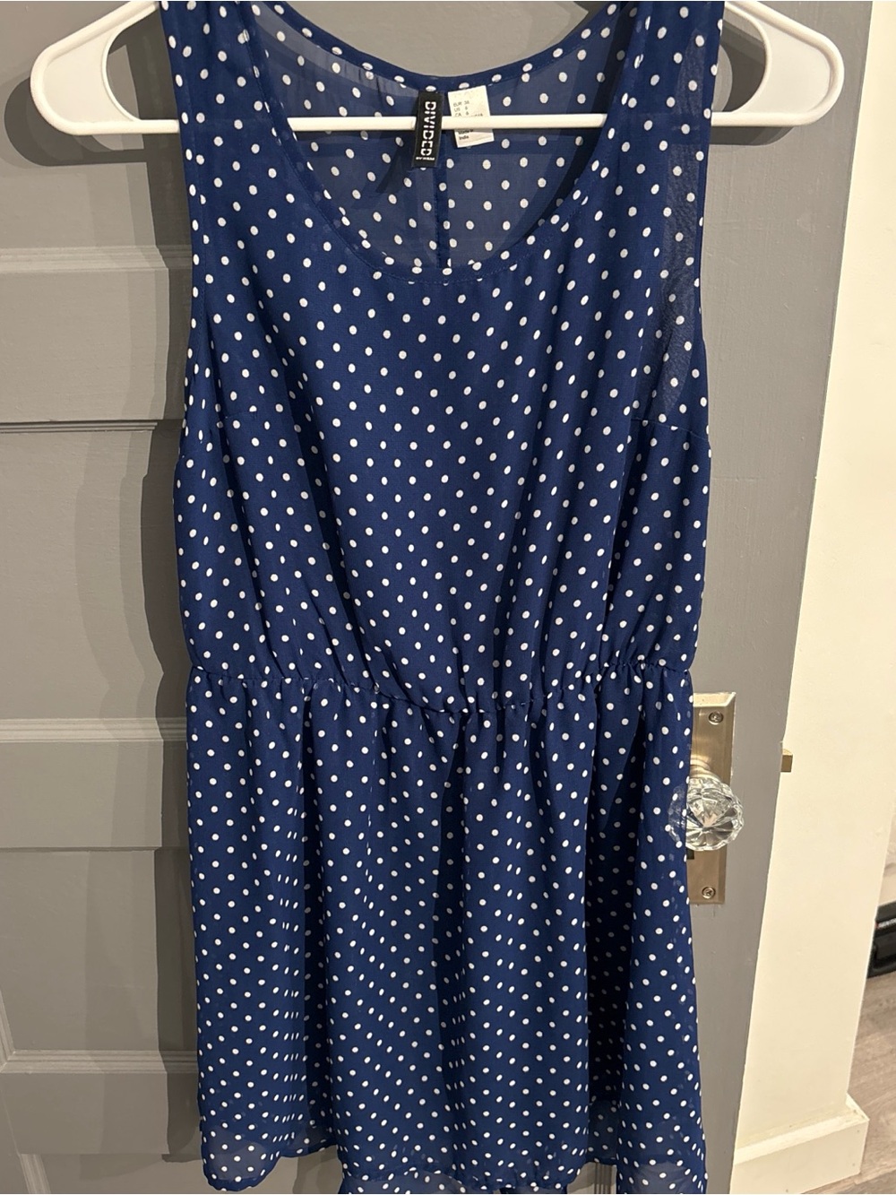 H&M Blue Polka Dot Dress